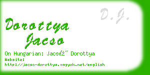 dorottya jacso business card